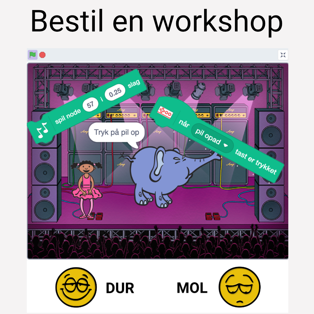 workshop med musik og programmering